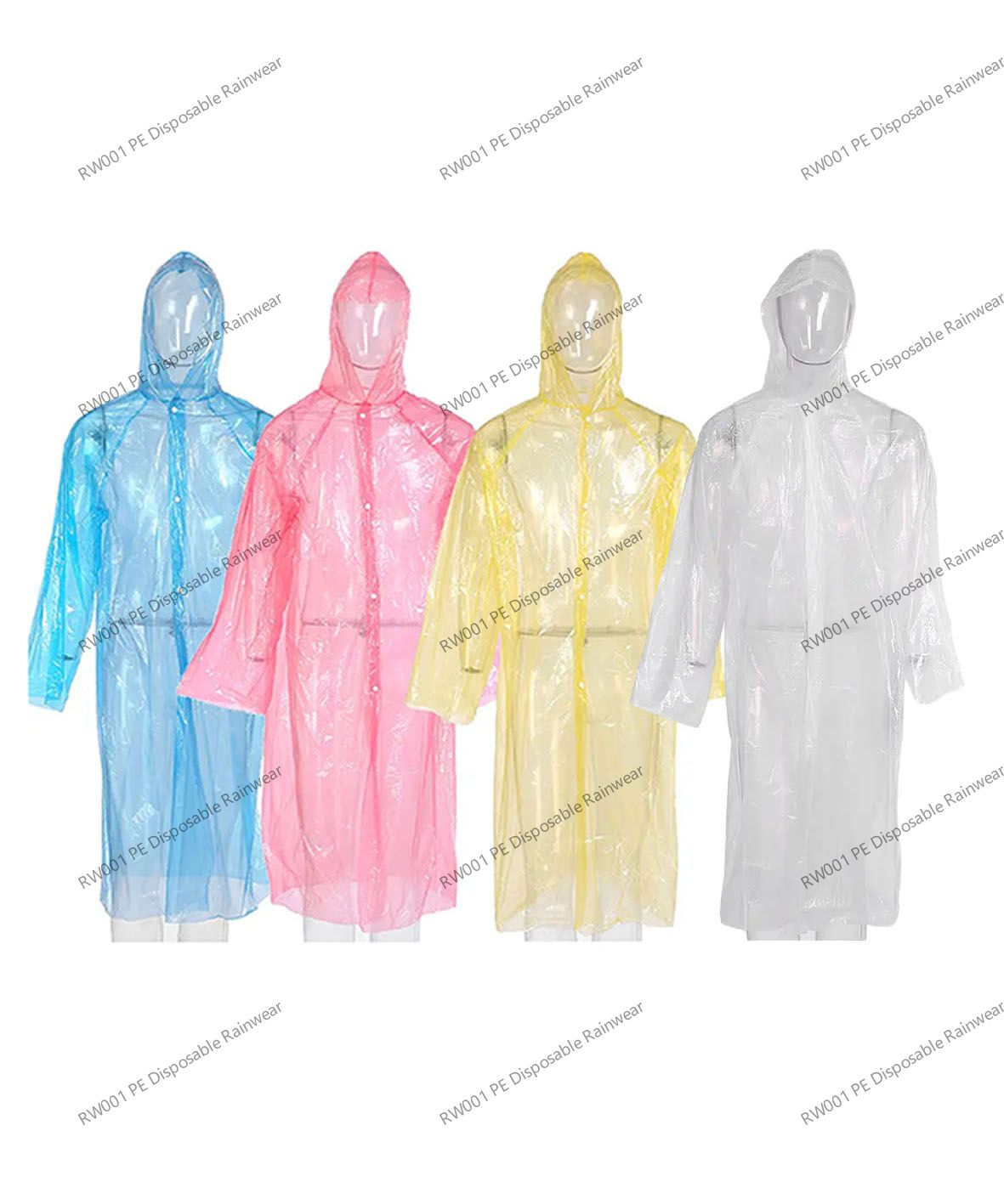 RW001 PE Disposable Rainwear