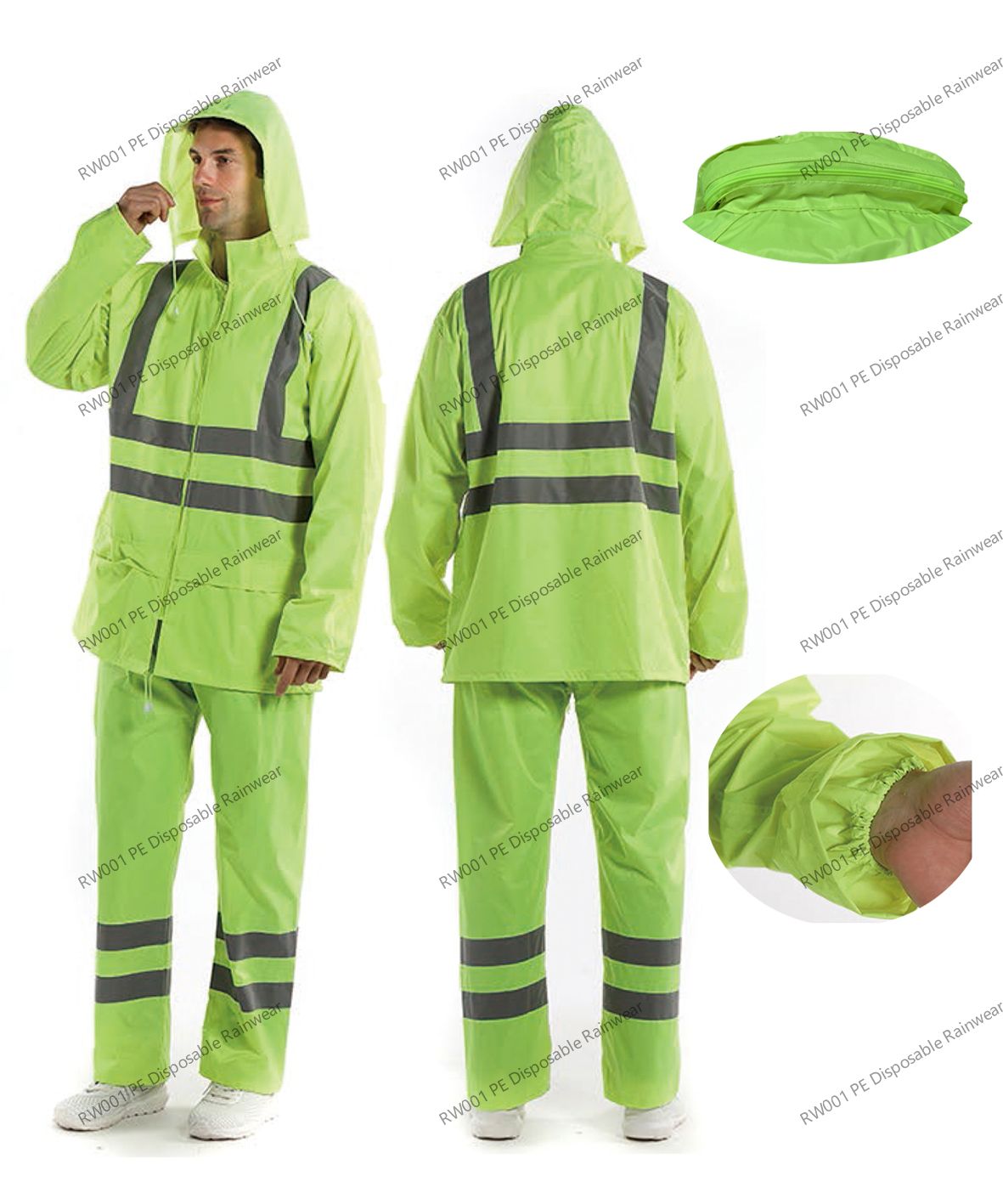 RW020 Reflective Rain Suit